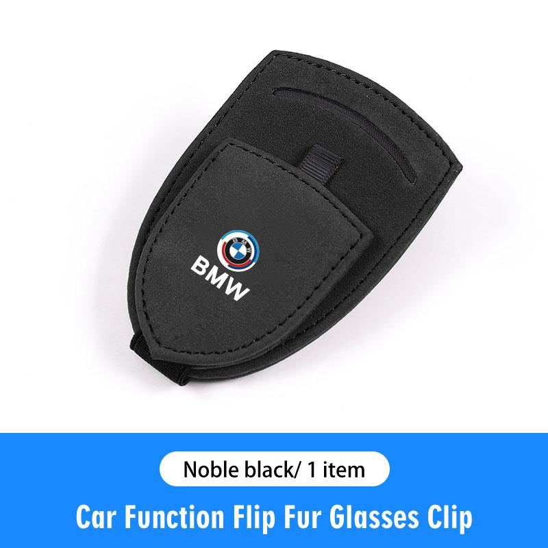 Multifunctional Leather Car Sun Visor Glasses Holder Clip Valve Cap For BMW X1 X2 X3 X5 X4 X6 X7 iX3 F20 F10 F07 E70 E46 E90 E92 EDSW76