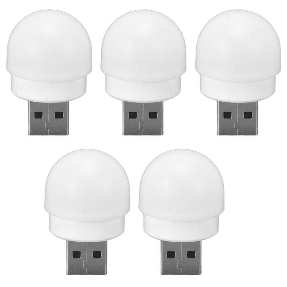 5 Pack Portable 5V USB Night Light Mini 1W Night Light USB Powered Plug in LED Night Light Kitchen
