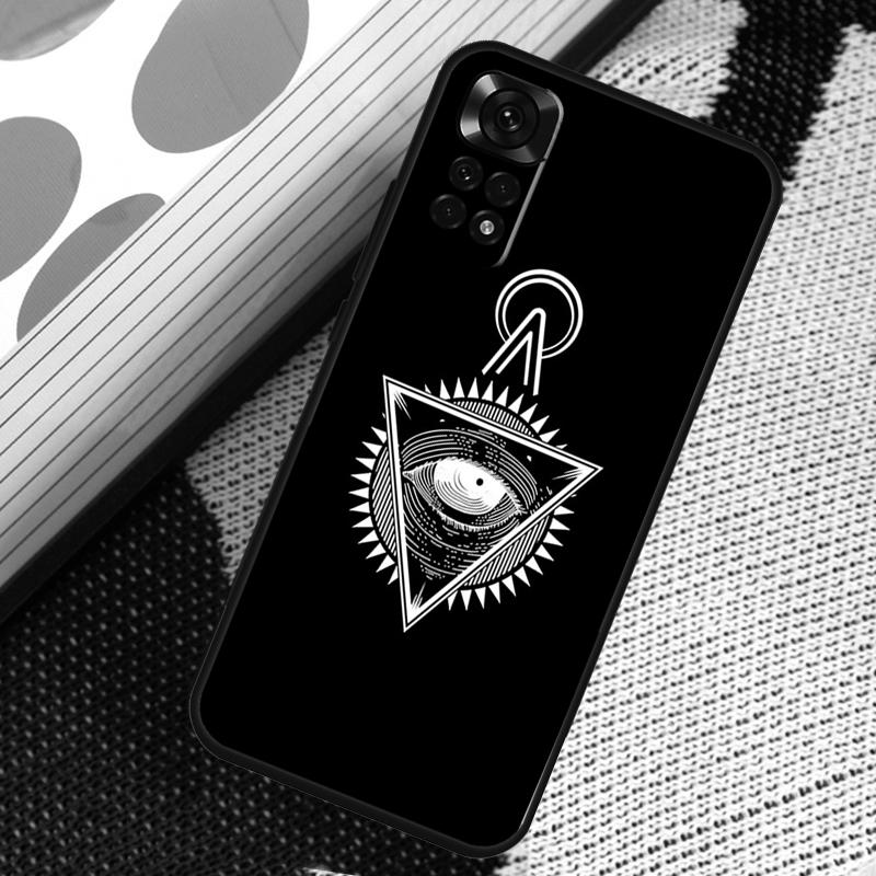 Pyramid Eye Symbol Case For Xiaomi Redmi Note 12 8 9 10 11 Pro 9S 10S 11S 8T Redmi 10 12C 9C 10A 10C Coque