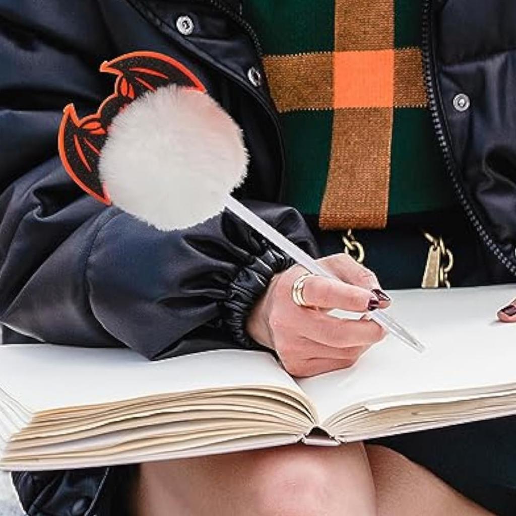 Хэллоуин Плюшевая Шариковая Ручка Милая Ручка Шариковая Тыква на Хэллоуин Креативной Формы Шариковая Ручка Детские Канцелярские Товары 2мл