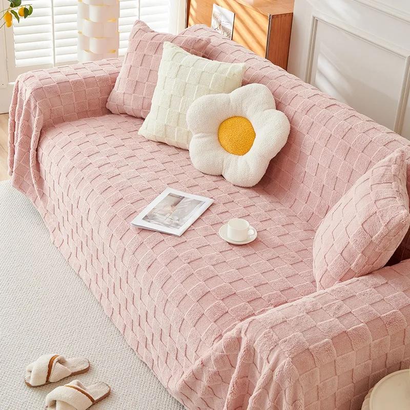 1 шт. супер теплое одеяло для дивана из овечьей шерсти, полотенце для дивана для гостиной, мягкое, теплое и удобное, универсальное украшение для дома