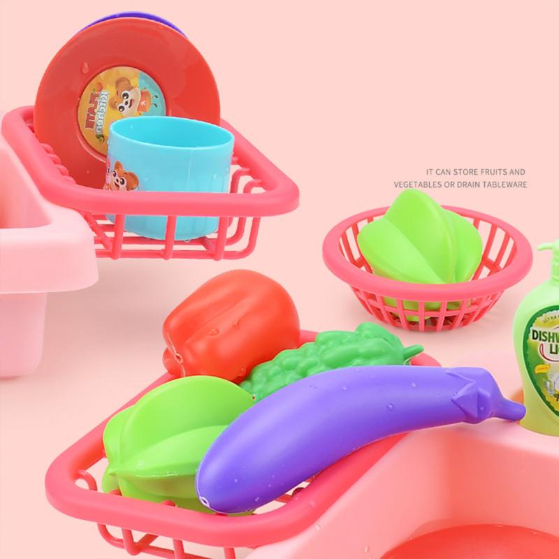 Моделирование кухонной раковины, игрушки, автоматическая посудомоечная машина с проточной водой, набор игрушек для ролевых игр