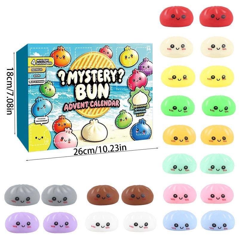 Fidget Toy Adults Brain Teaser Mystery Dumpling Bag Squishy Calendar Blind Box Stress Relief Novelty Gift
