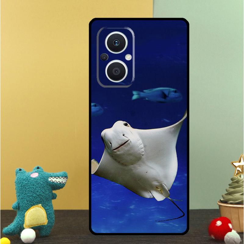 Чехол с рисунком ската для OPPO Reno 15 Pro 15F 10 11 12 13 13F 14 14F 8 7 Lite 8T OPPO Find X9 X8 X6 Pro