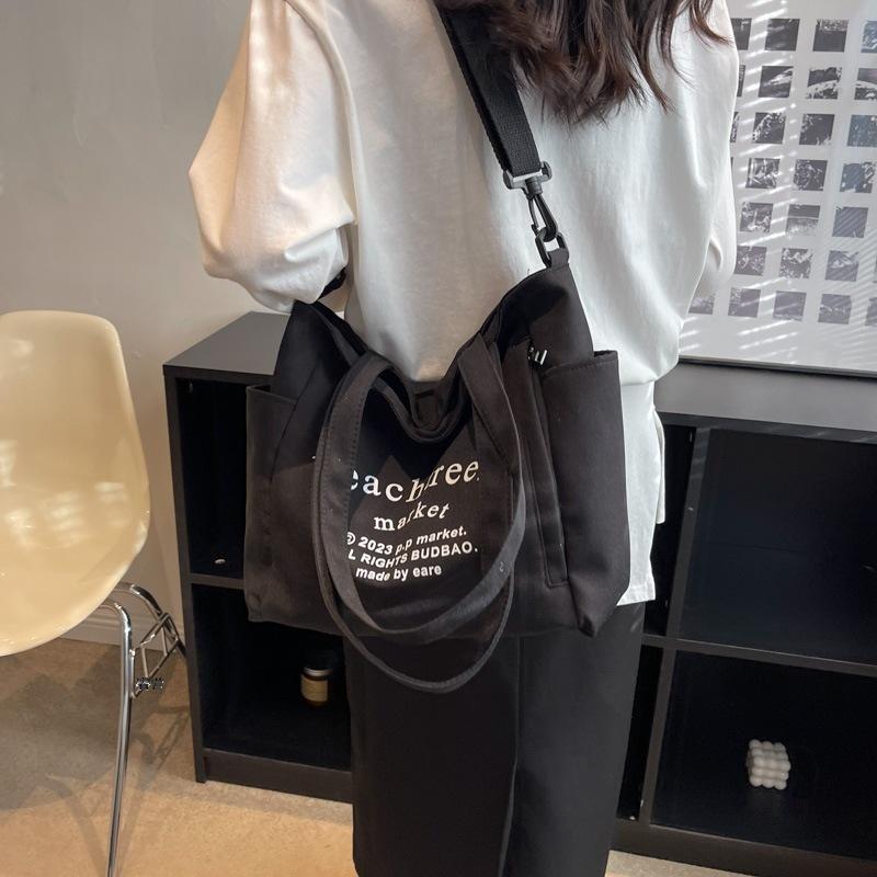 Сумка большой вместимости, женская большая сумка, портативная сумка через плечо с буквами