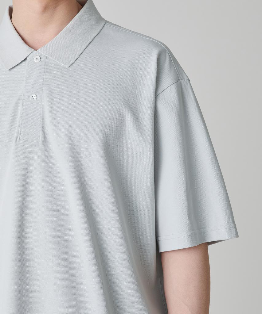 MUSINSA STANDARD [Cooltandard] Oversized Pique Polo Shirt [Ash Grey]