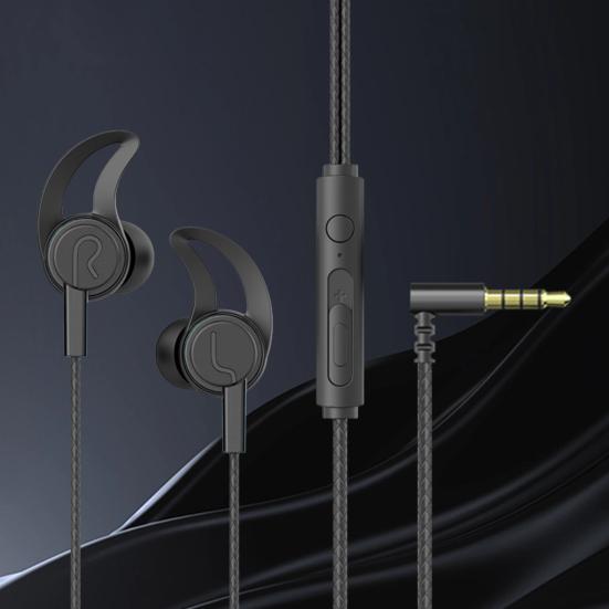 Wired Earphone Stereo Sound Sports Headset with Microphone 3.5mm/Type-C Plug In-ear Headphone for Game Music