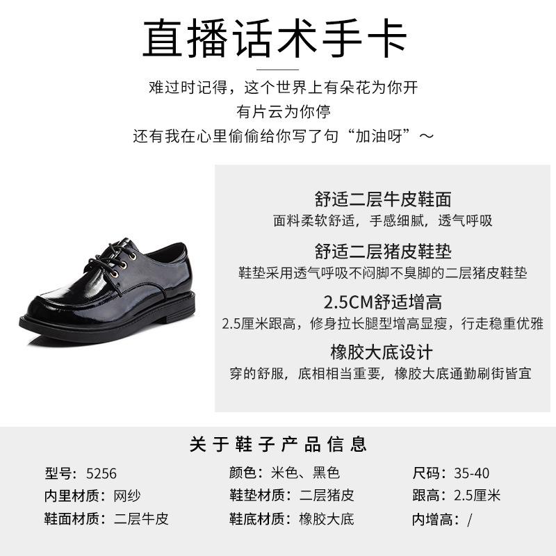 Spring fashion single shoes women's thick heel shallow mouth leather women's shoes round head small leather shoes women's tide