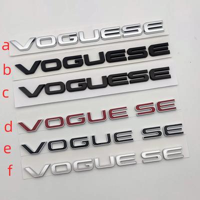3D ABS хром черный логотип Vogue SE эмблема буквы багажник автомобиля значок наклейка для Vogue SE наклейки аксессуары