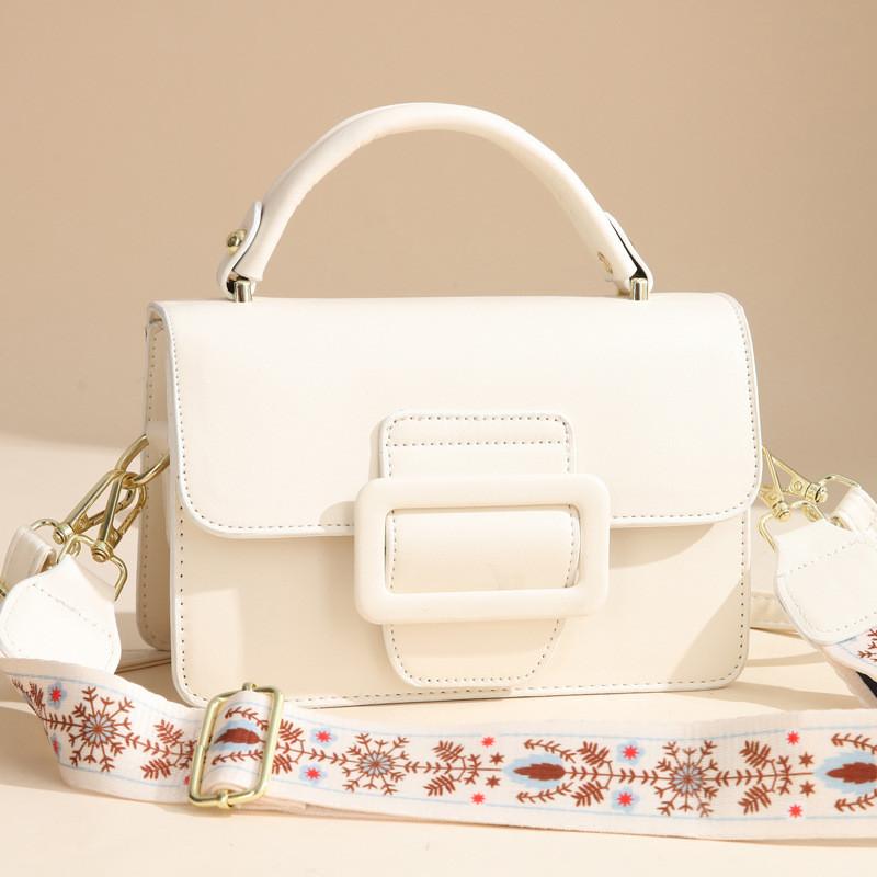 Стильная маленькая сумка кроссбоди из искусственной кожи для женщин в модных цветах, идеально подходящая для повседневного использования