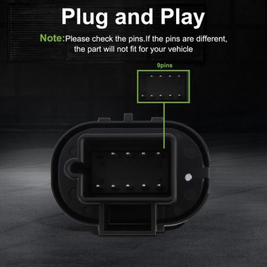 Power Mirror Switch for Chevrolet Malibu HHR Impala Monte Carlo Front Left