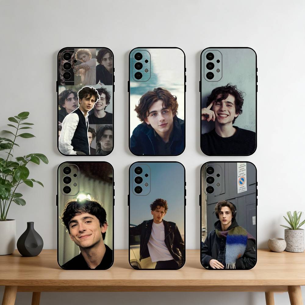 Timothee Chalamet Phone Case For Samsung S25,S24,S21,S22,S23,S30,Ultra,S20,Plus,Fe,Note,10,9,5G Black Cover