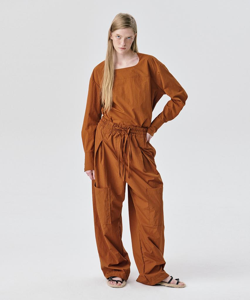 WNDERKAMMER String Tunnel Pants_Brick