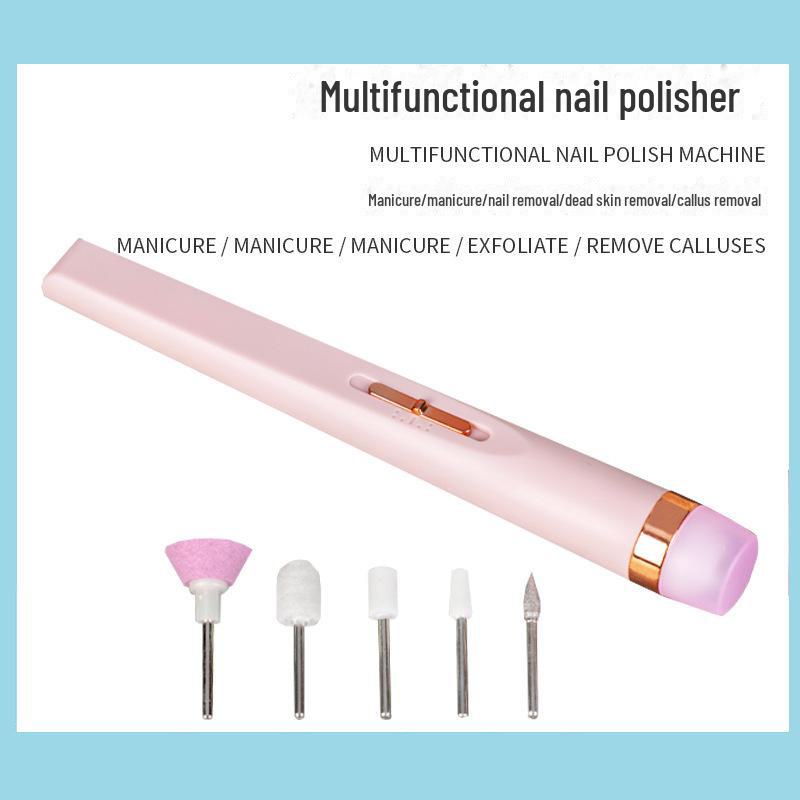 Портативный мини-электрический шлифовальный станок для ногтей и набор для пилинга