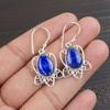 Lapis Lazuli Earrings  Handmade Gemstone Jewelry, 925 Solid Sterling Silver Earrings, Unique Design Jewelry Earrings