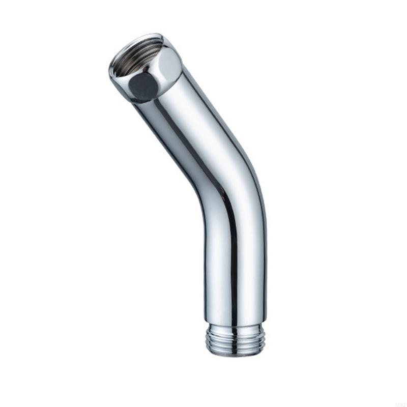 Stainless Steel Handheld Shower Arm Pipe Adapter Male to Female Connectors A0KF
