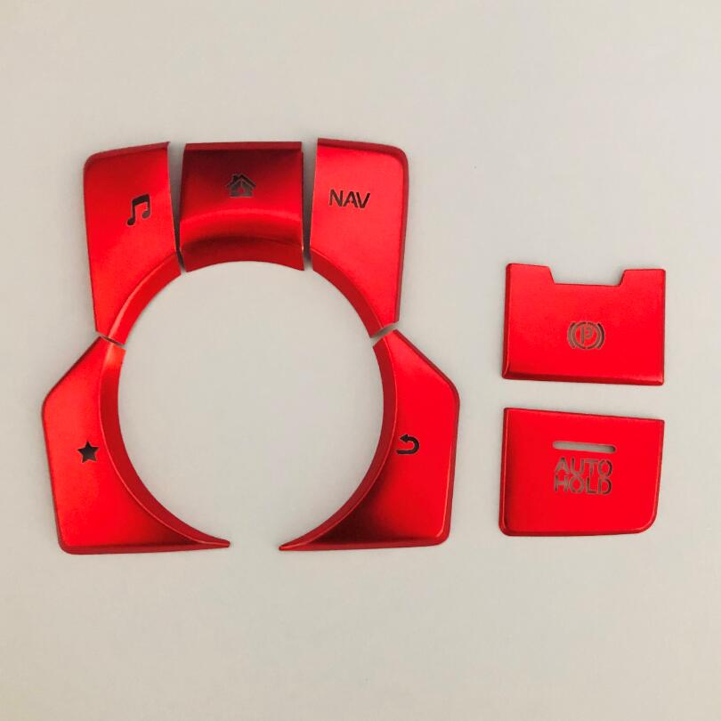 Правый руль, стояночный тормоз, автоудержание и мультимедийная кнопка, крышка, рамка, наклейка для Mazda 3 CX-3 CX-4 CX-5