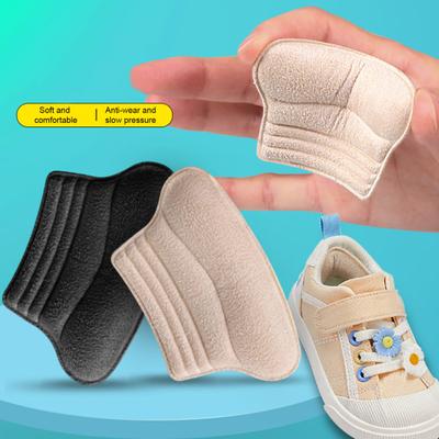 1 пара детских наклеек на пятку, противоскользящие, обрезаемые, высокоэластичные, самоклеящиеся, уменьшенного размера, подушечки для ног, противоизносные наклейки на пятку, подушечки
