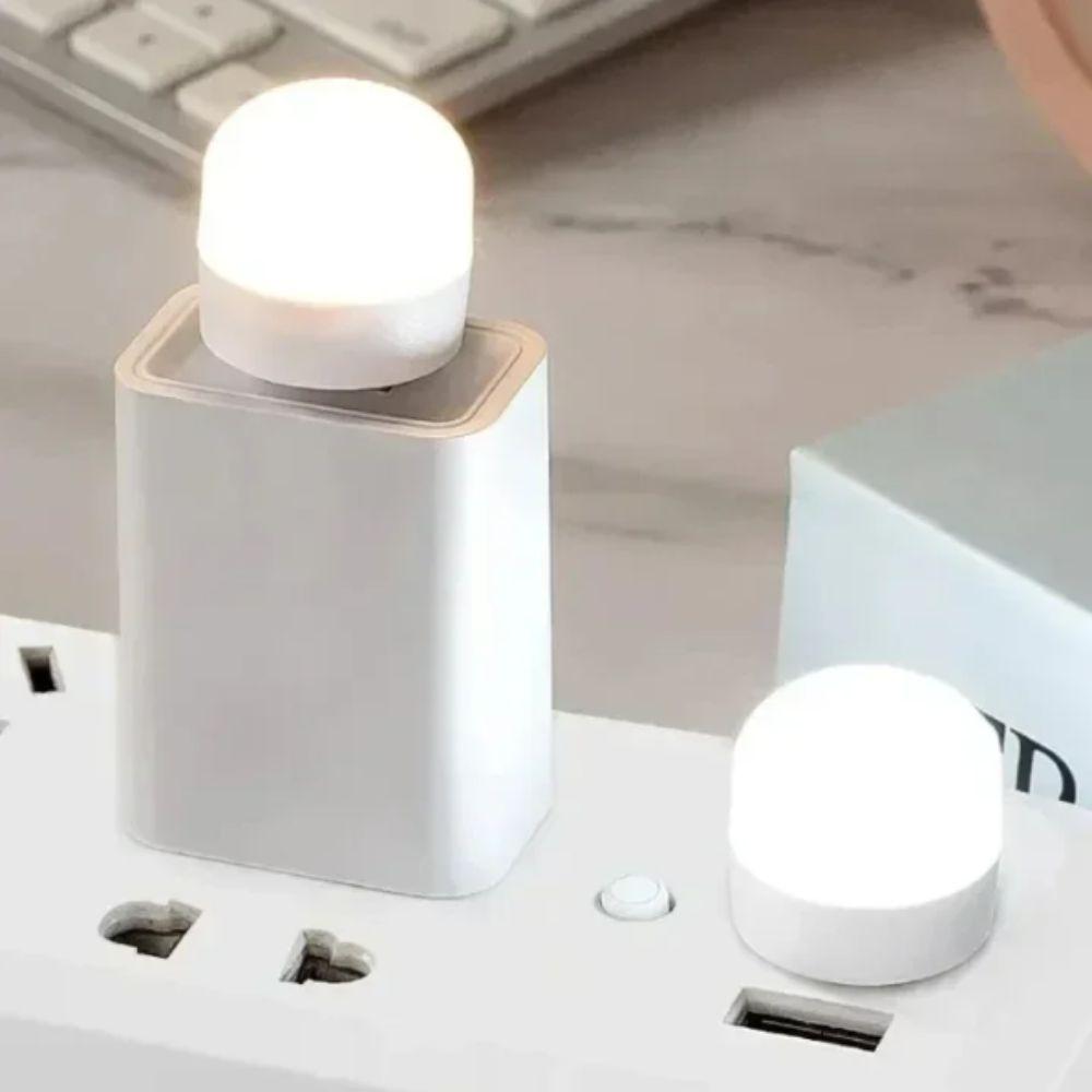 USB-вилка Мини-USB Ночник Теплый белый Мини-размер Теплый белый Ночная лампа Зарядка от мобильного источника питания Защита глаз Светодиодный ночник