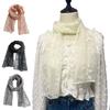 Retro Women's Lace Scarf Elegant Silk Headband Casual Female Headscarf