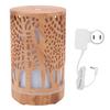 200ml Wood Grain Aroma Diffuser 8W Auto Power Off Colorful LED Silent Air Humidifier for Car and