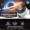 Galaxy Star Projector Night Light 360° Rotation HD Indoor Projection Lamp 13 в 1 Planetarium Projector для спальни с белым шумом