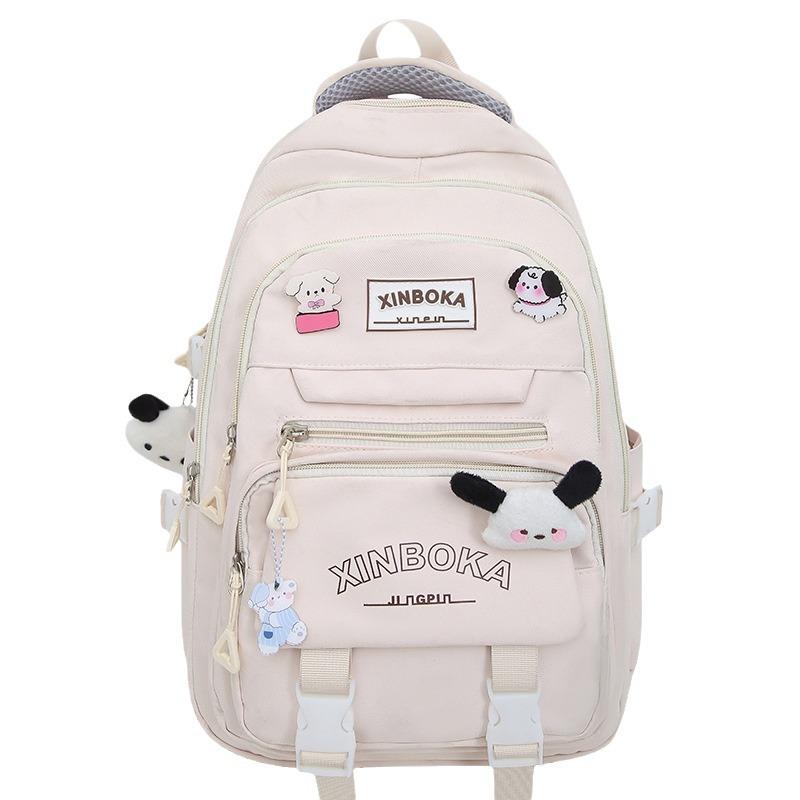 Школьные рюкзаки для студенток колледжа Простые и милые Большой вместимости для старшеклассниц и учениц средней школы Рюкзак из двух частей