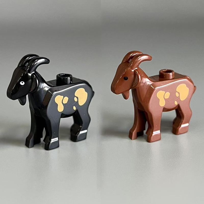 Конструктор MOC Животная Сцена Зоопарк Слоны Жирафы Шимпанзе Верблюды Козы Верблюд Попугаи Голубь Аксессуары Кубики Игрушки N09