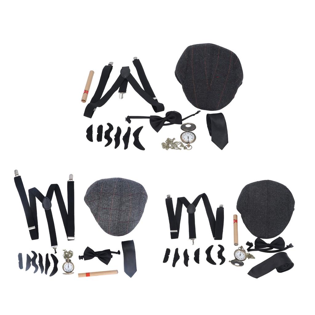 Детский костюм старика для косплея, регулируемый ремешок, самоклеящиеся бороды, аксессуары для костюма дедушки для P