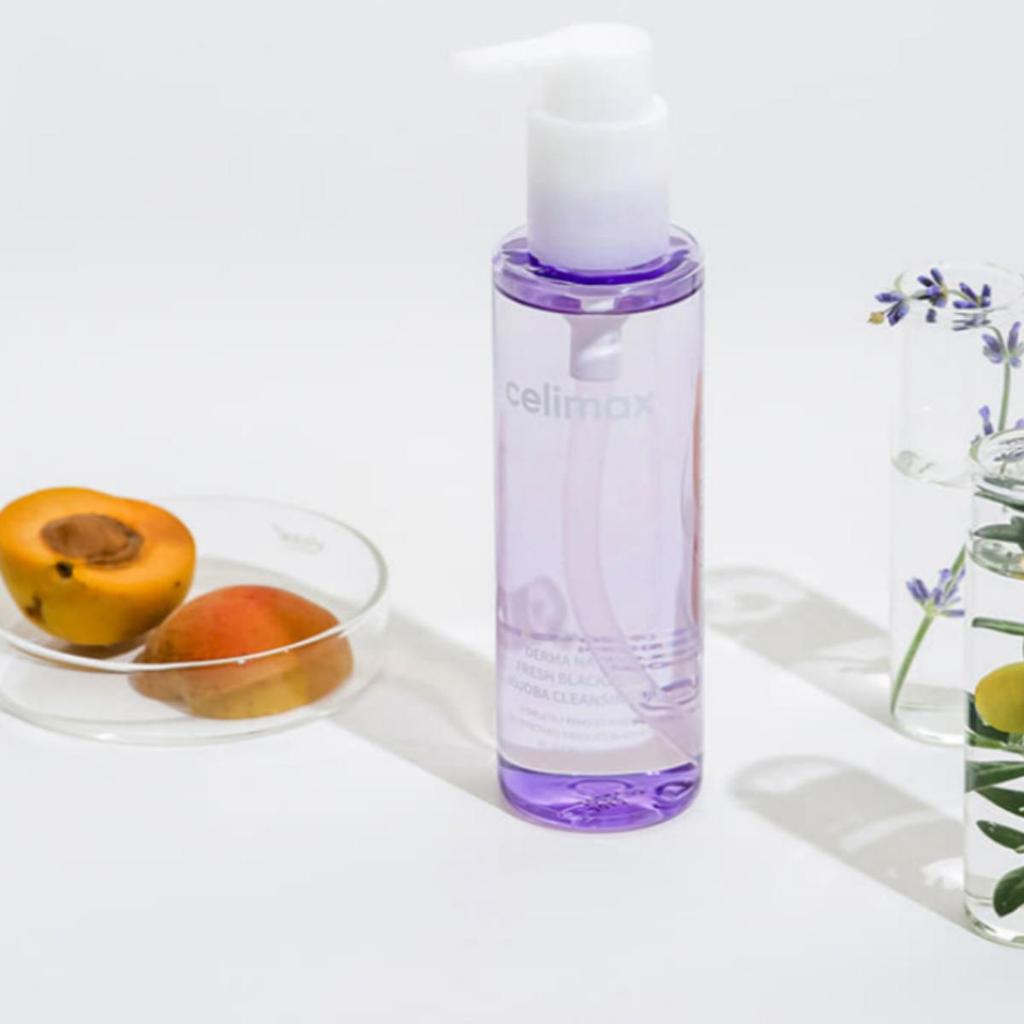 1+1 CELIMAX Derma Nature Fresh Blackhead Jojoba Cleansing Oil Duo Set – Глубокое очищение 150 мл x 2 с бонусом 20 мл в дорожном формате