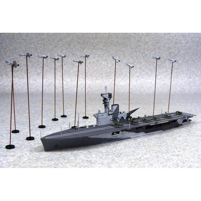 Aoshima 1/700 Waterline Series HMS Hermes Aircraft Carrier (Indian Ocean Ceylon Battle) Plastic Model