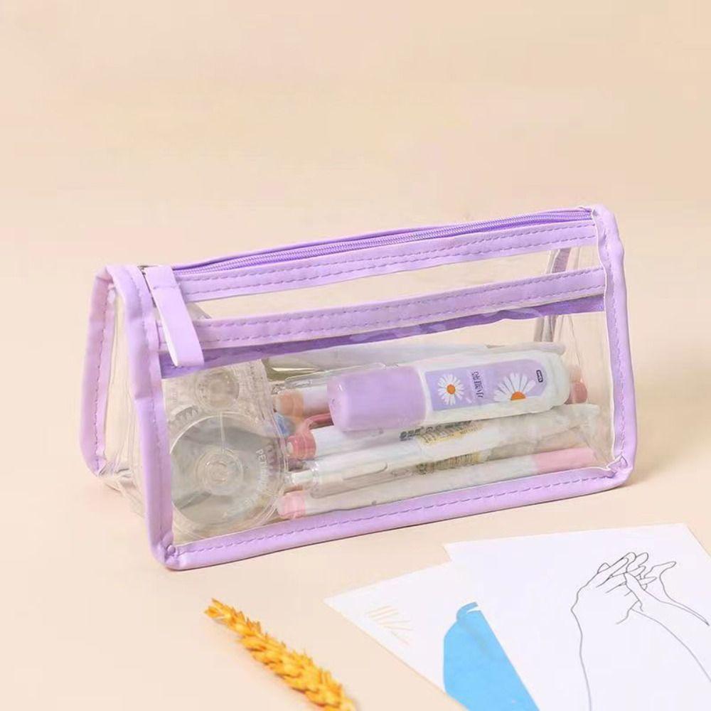 Сумка для канцелярских товаров большой вместимости Прозрачный органайзер для канцелярских товаров Многофункциональная сумка для ручек Подарок