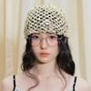 Y2k Sequin Bucket Hat Vintage Beanie Hats Fashion Sequin Woven Cap  Summer