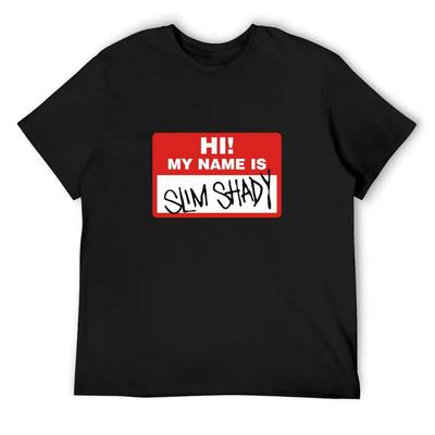 Мое имя Слим Шейди Футболка животный принт для мальчиков аниме футболка однотонная мужская дизайнерская одежда