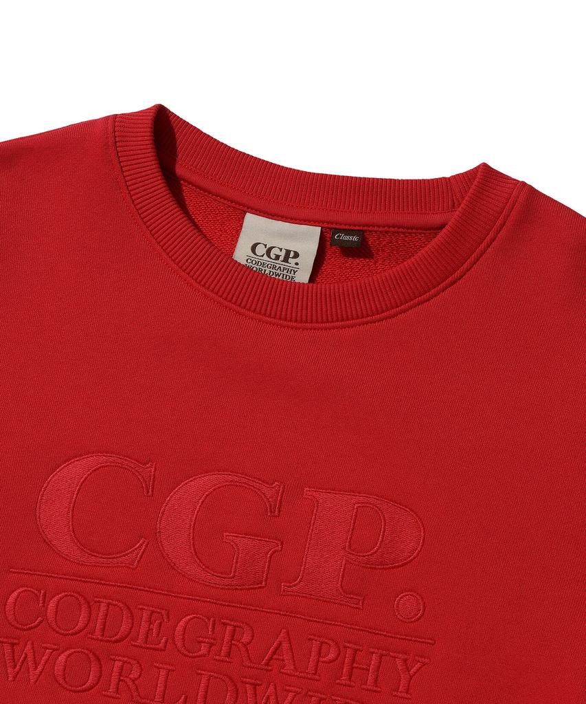 CGP (женщины) Толстовка с квадратным логотипом_Красный