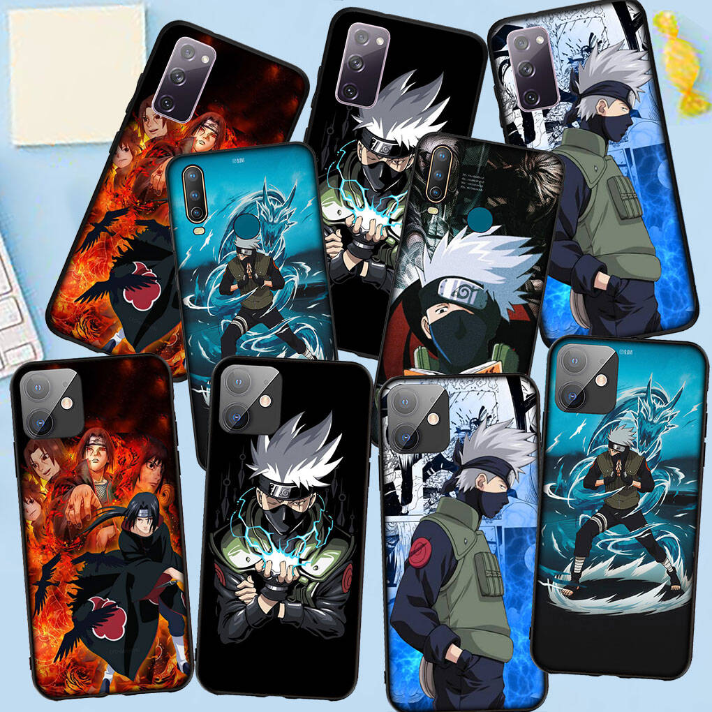 Phone Case for iPhone 17 15 16 Plus Redmi Note 14 12 11 13 Pro Max Huawei P30 P20 Lite OPPO A60 A40 A80 A18 A16 A54 Kakashi Anime Itachi Naruto Cover