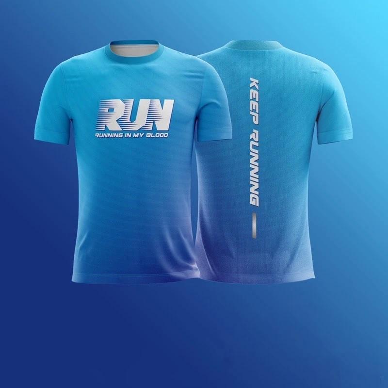 Простые Модные Футболки с Буквами Run Модный Тренд Для Бега на Открытом Воздухе 3D Печать Унисекс Футболки Свободные Дышащие Быстросохнущие Футболки