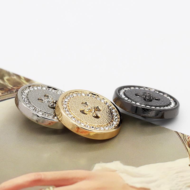 10 шт., креативные пуговицы с хвостовиком, модные металлические пуговицы с алмазными шипами, высококачественные пуговицы, аксессуары для одежды