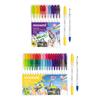 Monami Live Color Pen Set Двойной маркер на водной основе, маркер с двойным наконечником Fine & Bullet для раскрашивания, рисования