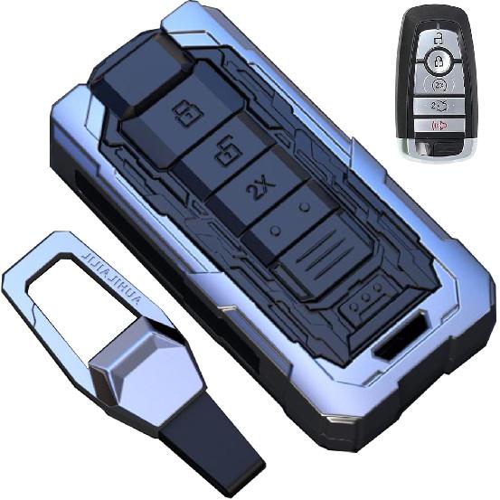 Heavy Key Fob Cover Case Protector For Ford, Keychain, Accessories For Ford Explorer Fusion Escape Edge Expedition F150 F250 F350 F450 F550 Maverick