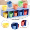 Kids Multicolored Cups Matching Game Challenge Intelligence Activity Group Party Guessing Game Montessori Early Educational Toy