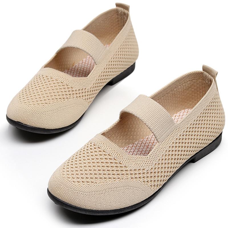 Летом 2024 года новые старые пекинские тканевые туфли женские туфли будут модными и повседневными, летающие тканые женские туфли одинарные и с одной педалью