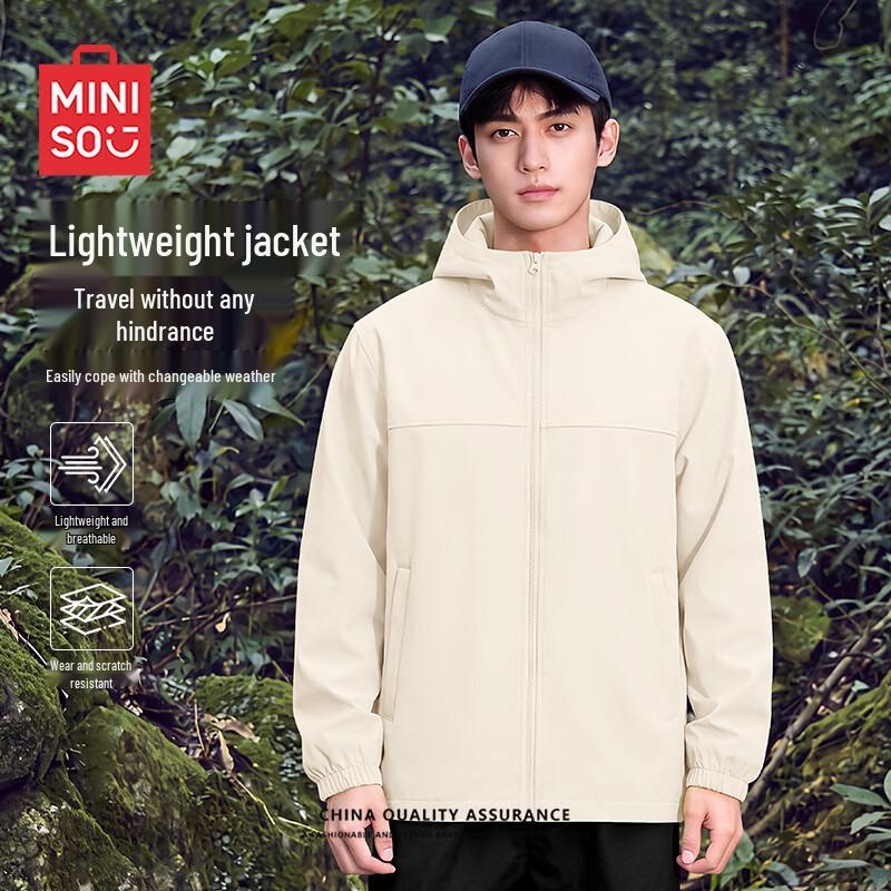 MINISO Men's Hooded Sports Techwear Jacket