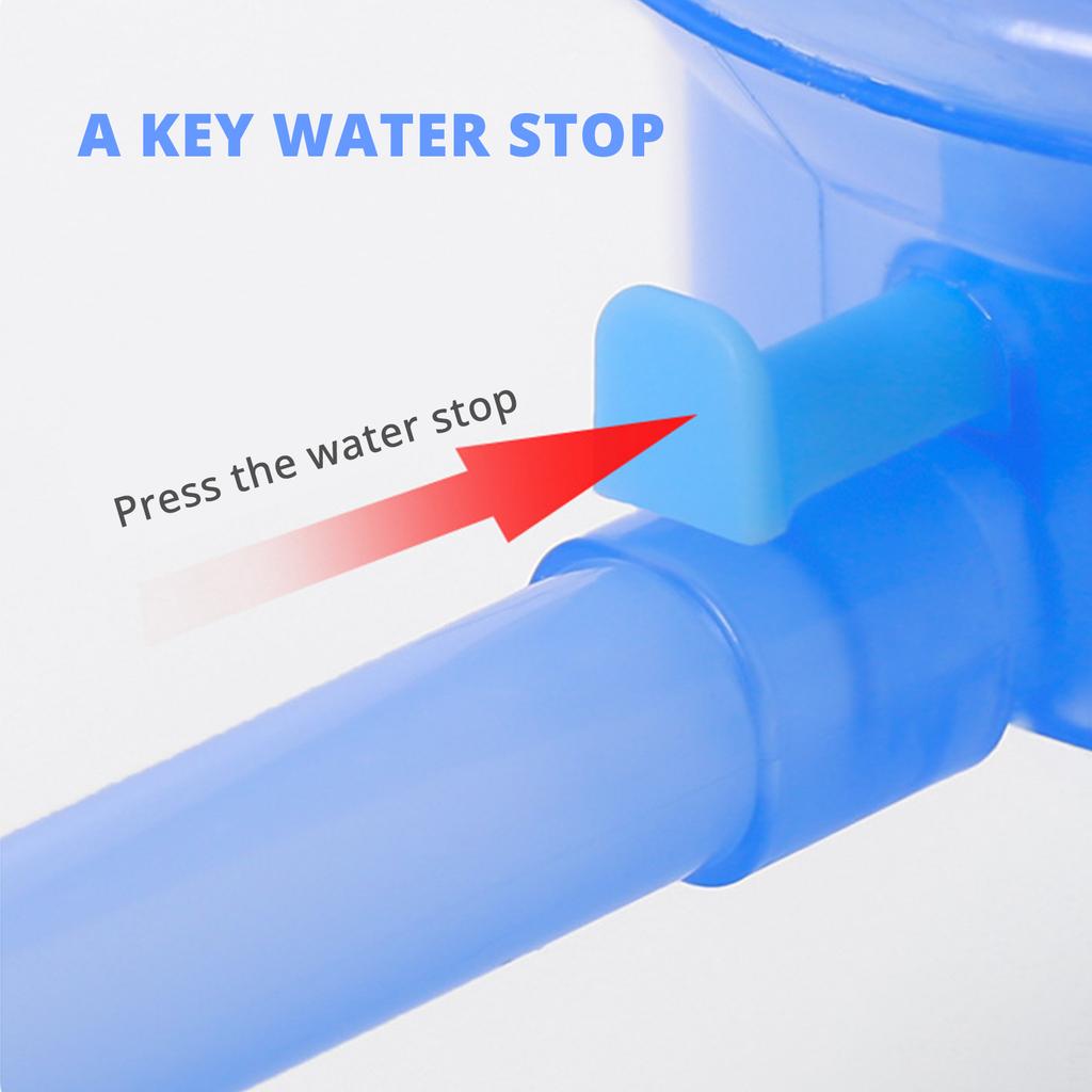 Ручной насос для 5-галлонной бутыли для воды, регулируемая длина трубки, диспенсер для воды с защитной крышкой носика