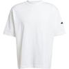 adidas Футболка Essentials Loose Fit 3 Bar Logo Футболка белая/черная мужская уличная JC9296