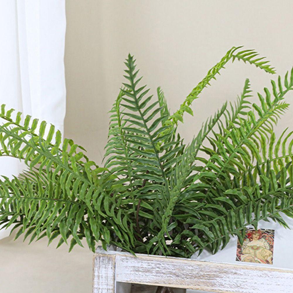 Plastic Artificial Persian Ferns Plants Realistic Fake Plants  For Home Garden Decor