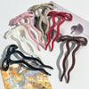 Bow U-shaped Hairpin, A Must-have for Women's Updo and Bun Hair A Sweet and Cute Hairpin and Headwear