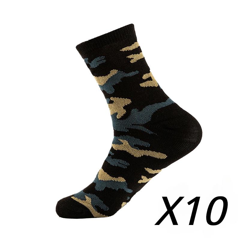 10 пар/лот мужские спортивные носки на открытом воздухе камуфляжные носки для дикой природы удобные дышащие повседневные носки для дома и путешествий на открытом воздухе