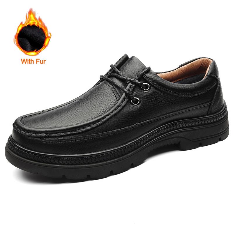 Fashion 2024 Autumn Men Casual Shoes Genuine Leather Work Shoes Male Lace-up Flats Sneakers Platform Versatile Business Dress Shoes