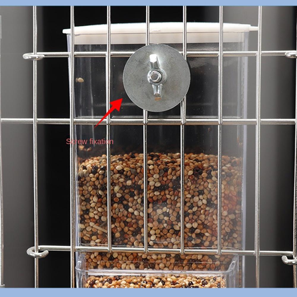 Пластиковый дозатор корма для птиц, большая емкость, кормушка для попугаев, кормушка для птиц, маленькая и средняя